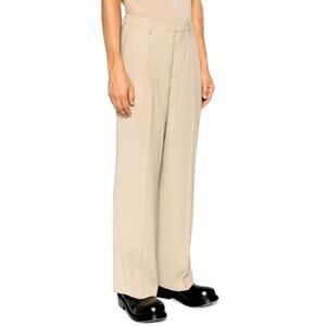 Ami Men's Pleated Wide Leg Trousers Size 40 | Medium